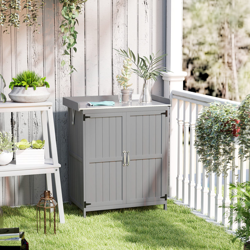 2 ft. 5 in. W x 1 ft. 5 in. D Solid Wood Storage Shed