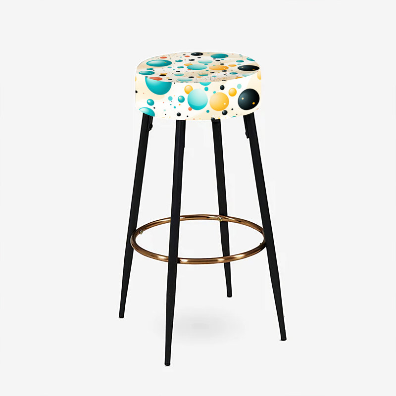 Ensemble de 2 tabourets de bar à motif de diversités