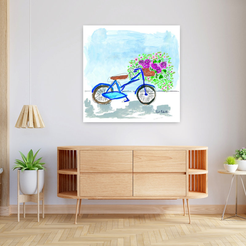 Art floral abstrait floral, H 36 po x l 36 po