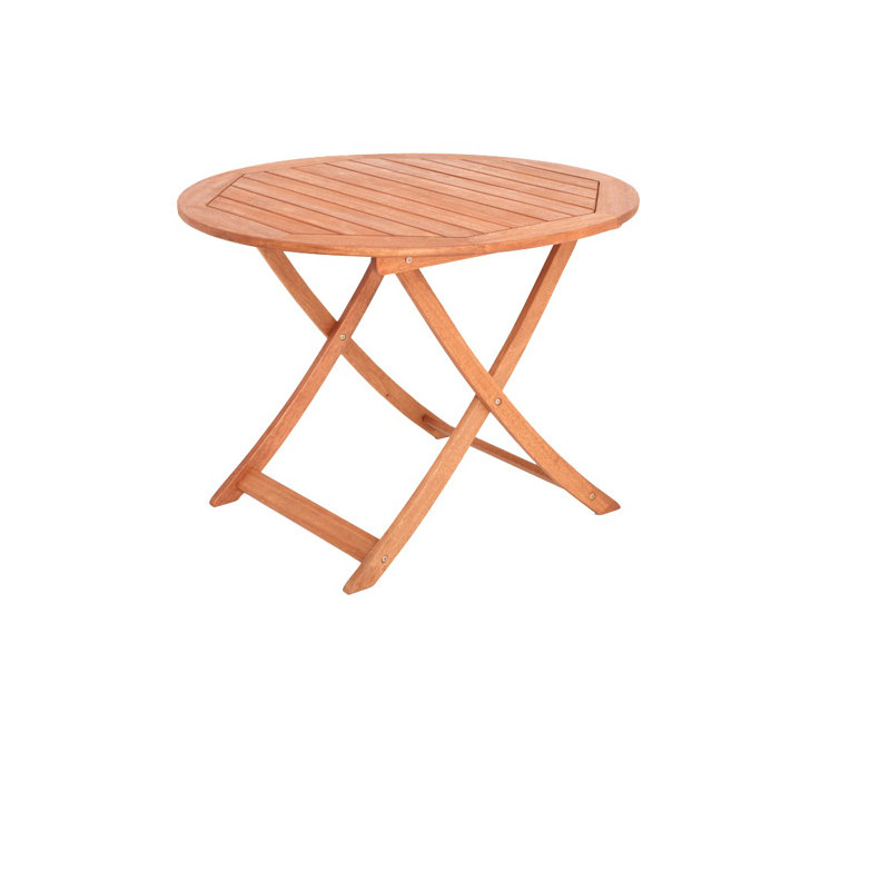 Aarini Round Eucalyptus Outdoor Bistro Table, 75cm H x 100cm diameter
