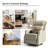 Elimelec Genuine Leather Manual Swivel Recliner-1900425794