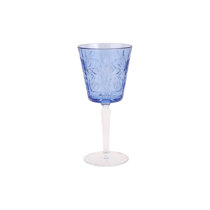 Berkware Sophisticated Oversized Blue Colored Wine Glass - 18.7oz (Set of 2)