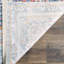 Tapis oriental en polyester fait à la main en bleu / multicolore-139285559