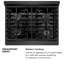 ZLINE Autograph 30 in. Paramount Gas Range in Black Satin Stainless Steel and Bronze Accents-448938597