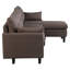 Canapé modulaire réversible en lin 50,4 po-664502501