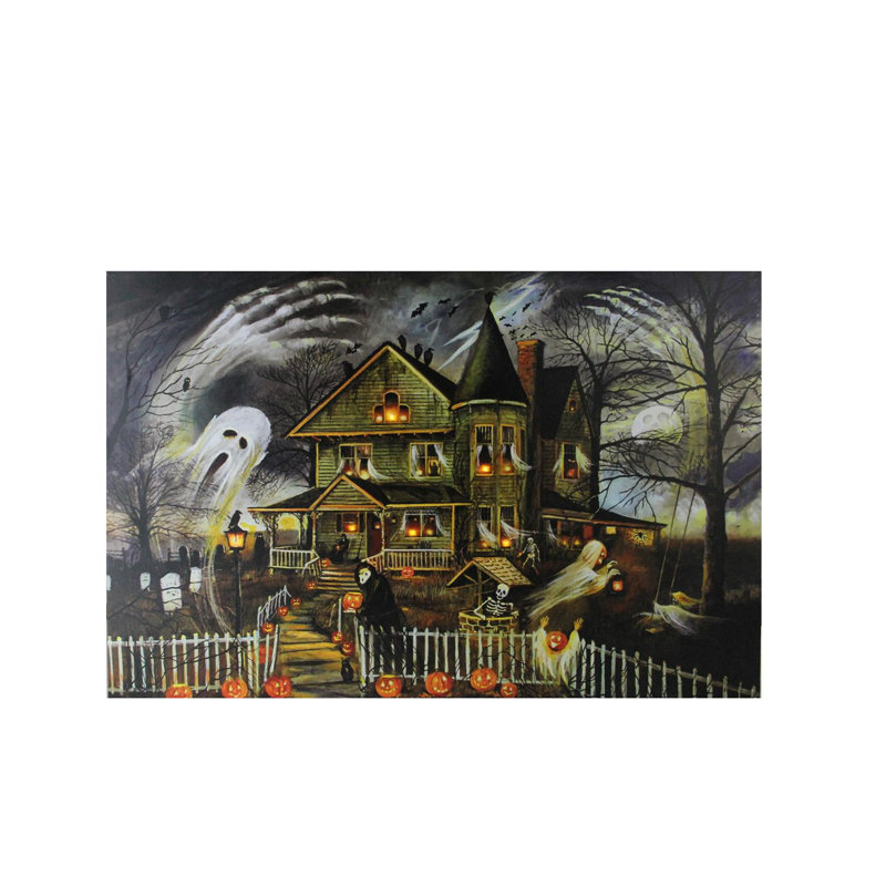 Art mural sur toile à DEL, H 12 po x l 15,75 po