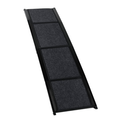 Rampe pliante pour animaux 65 po x 17,2 po pour véhicule, surface antidérapante, idéal pour les chiens de taille moyenne et grande, léger et portatif pour chien de 65 po de long
