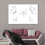 Minimal Butterflies - impression sur toile tendue-263895158