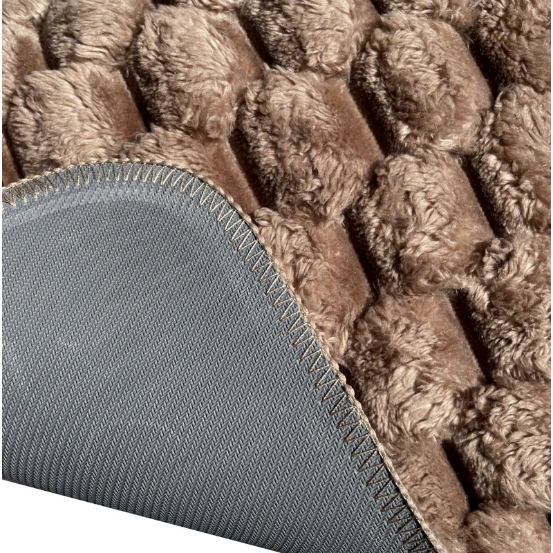 Tapis de bain 18 po x 30 po - Rose, Brun