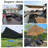 Rishal 9' Square Cantilever Aluminum Offset Taupe Umbrella with 360° Rotation-1540660518