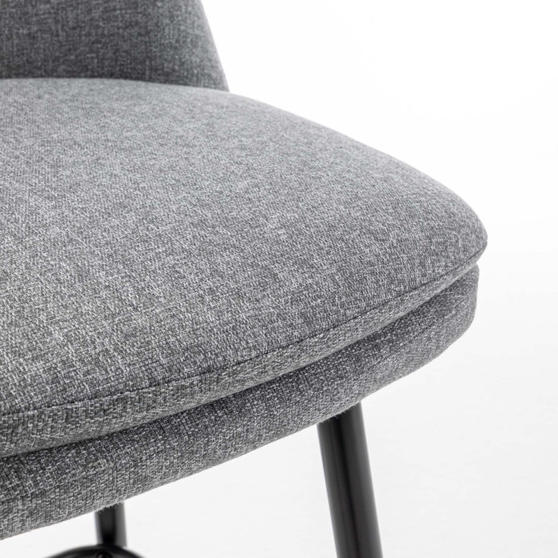 Tabouret de bar pivotant à 360 ° à hauteur de comptoir pour îlot de cuisine et pub (ensemble de 2), Gris / Lin
