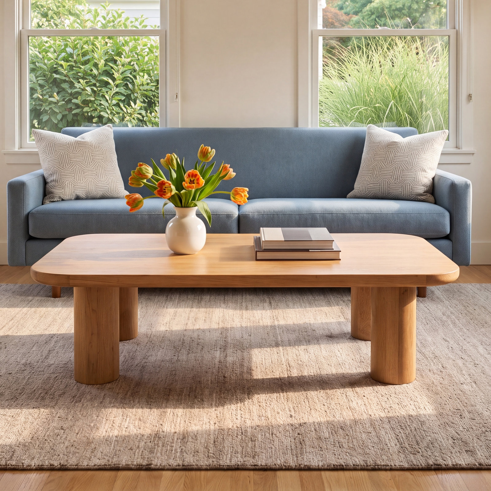 Yukon 60" Oak Coffee Table