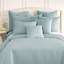 Ensemble de 2 taies décoratives matelassées en microfibre à bordure carrée et à bords passepoilés Southano-324762884-399142823