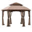 Fabric Pavillon PINDO - 412cm x 412cm, brown, Araeya