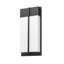 Applique murale d'extérieur 2 lumières en noir-100157047