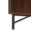 Meuble télé fonctionnel à 4 portes - 2 espaces de rangement, tablettes réglables, idéal pour l'organisation du salon, châtaignier-806576255