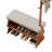 Solid Wood Entryway Bench with Integrated Shoe Rack & Coat Hooks – Angled Side Design-836476756-836476757
