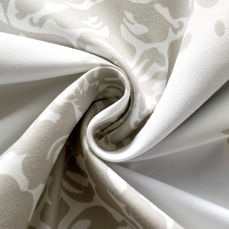 Janey Blackout Curtain Pair, Taupe, 52" W x 84" L