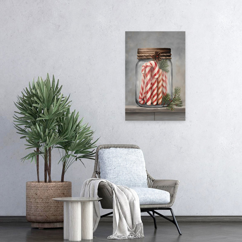 Candy Cane Stash, art contemporain, H 24 po x l 16 po