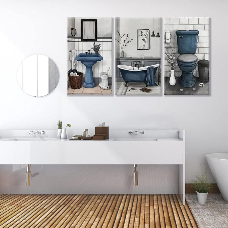 3 Piece Wrapped Canvas Print, 60 cm H x 120 cm W