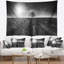 Paysage avec magnifique tapisserie champêtre noir et blanc-28486109