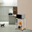 Étagère de poste de travail de chariot de rangement pour four à micro-ondes à 3 niveaux Baker's Rack