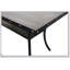 Ensemble de salle à manger à hauteur de comptoir 7 pièces Modern Classic avec bois naturel, chaises en tissu gris et tablettes de rangement