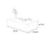 Table basse moderne simple de style crème-107197902