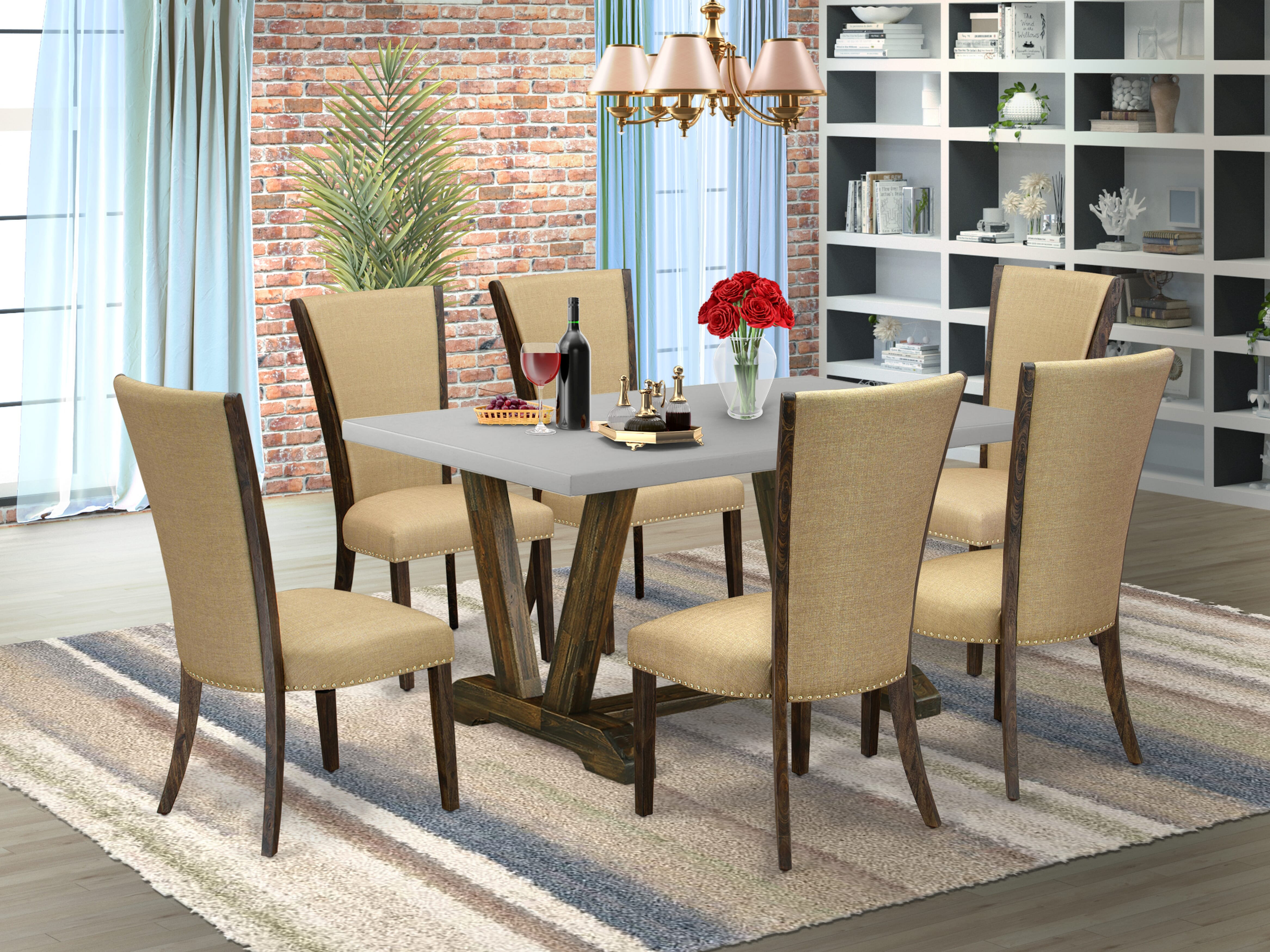 Red Barrel Studio Acacia Solid Wood Dining Set - Wayfair Canada