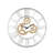 Astrid Glam 31"Dia Round Wall Clock with Roman Numerals Dial in Mirrored