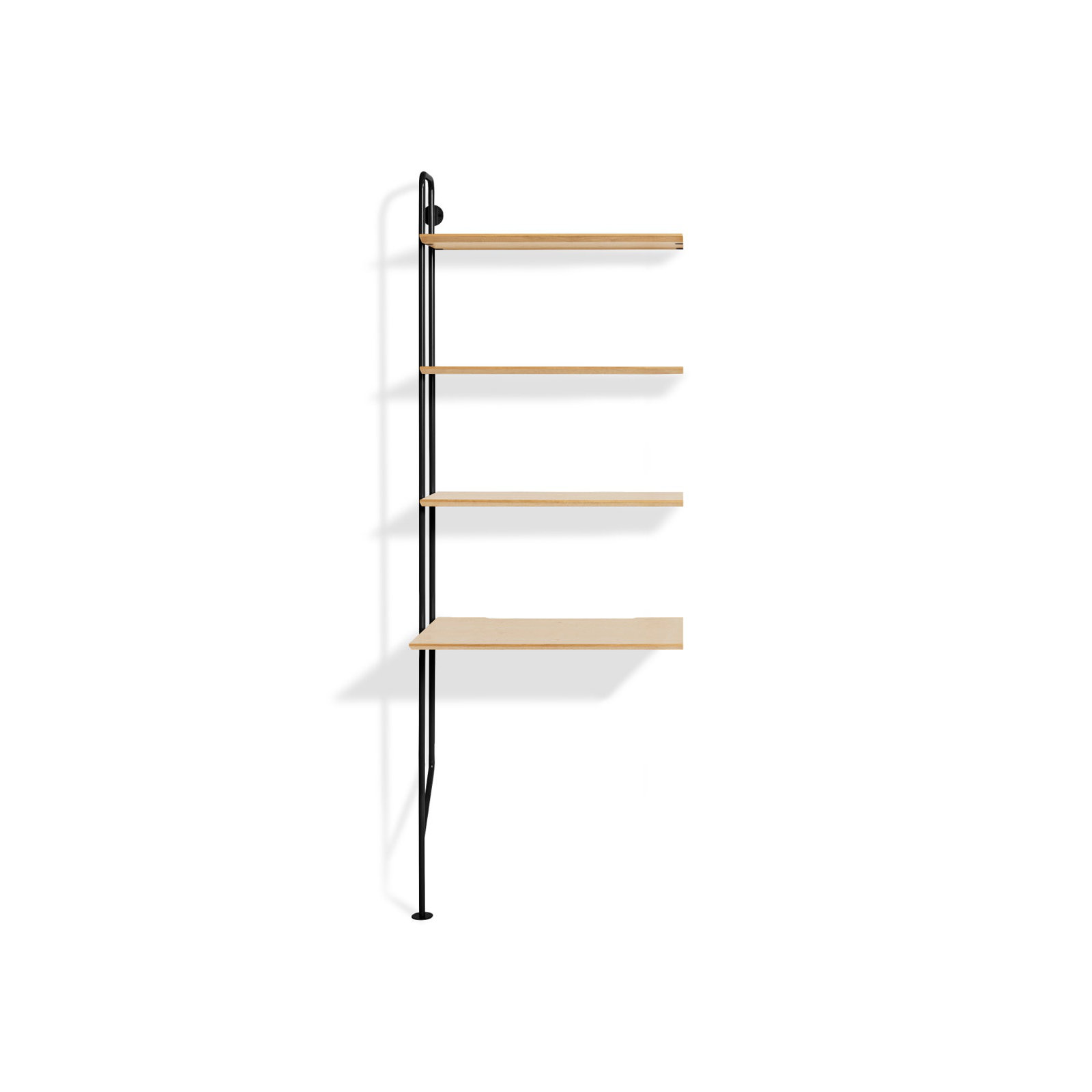 Hitch Leaning / Ladder Desk, Black, White Oak