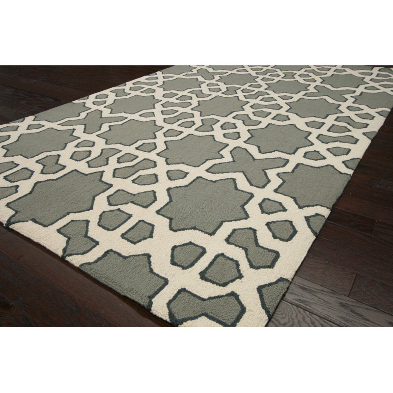 Tapis gris Loucas Viktor, 7 pi 6 po x 9 pi 6 po