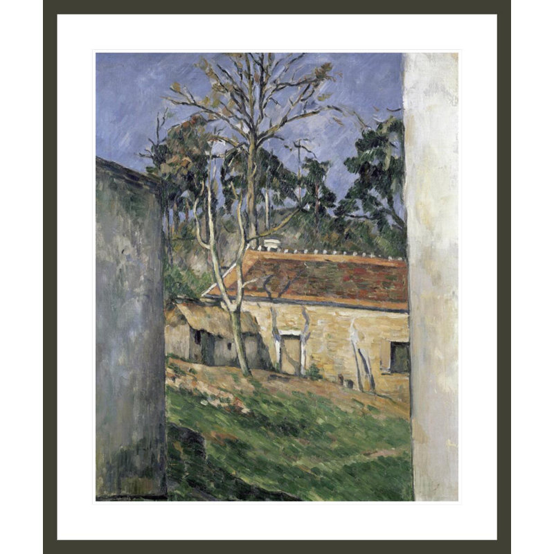 Cour de ferme par Paul Cézanne, H 39,65 po x l 33,5 po