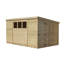 Shiplap Pent Wooden Shed-120960206