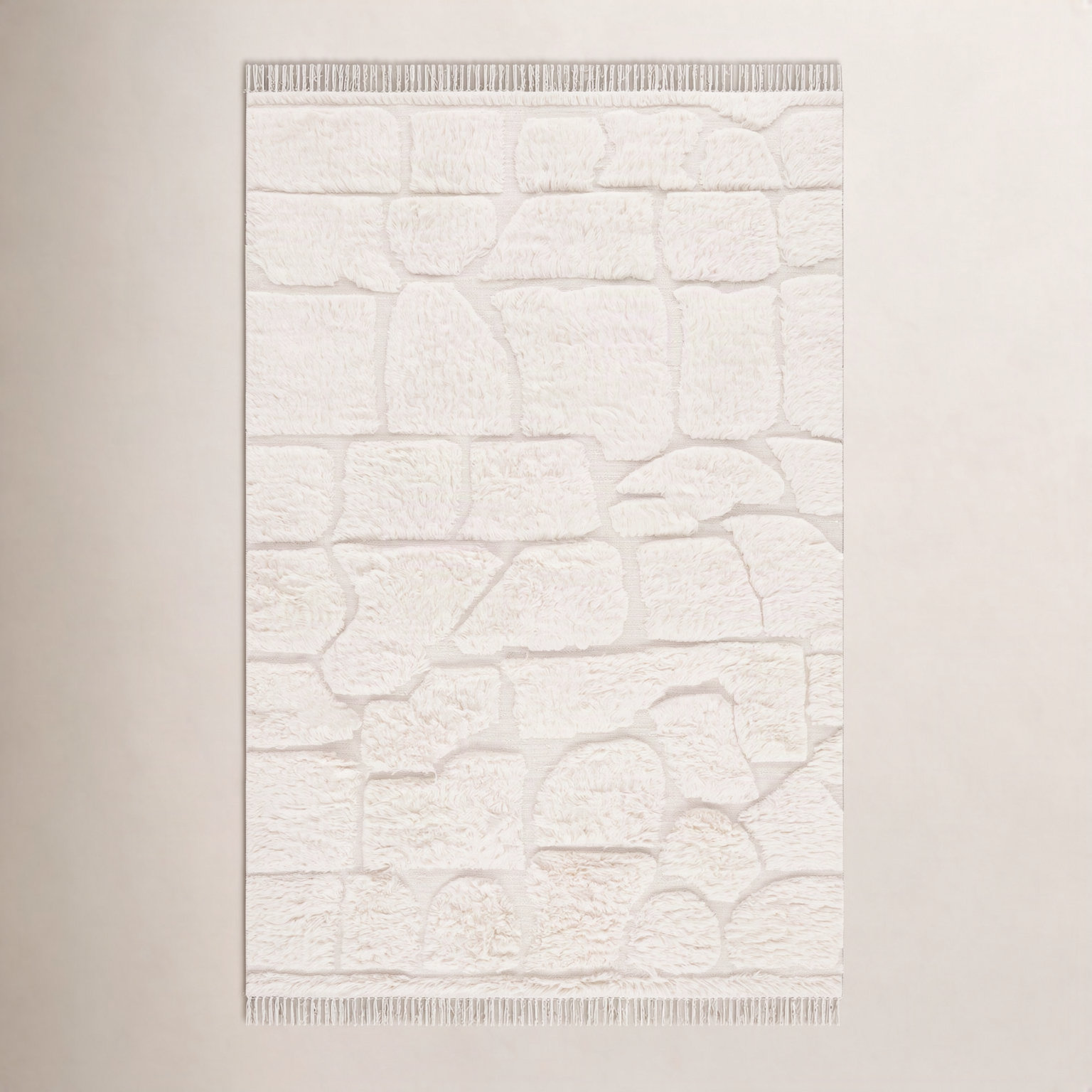 Hand-Woven Geometric Rug, Rectangle 4' x 6'