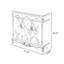 Banc de rangement blanc en bois manufacturé