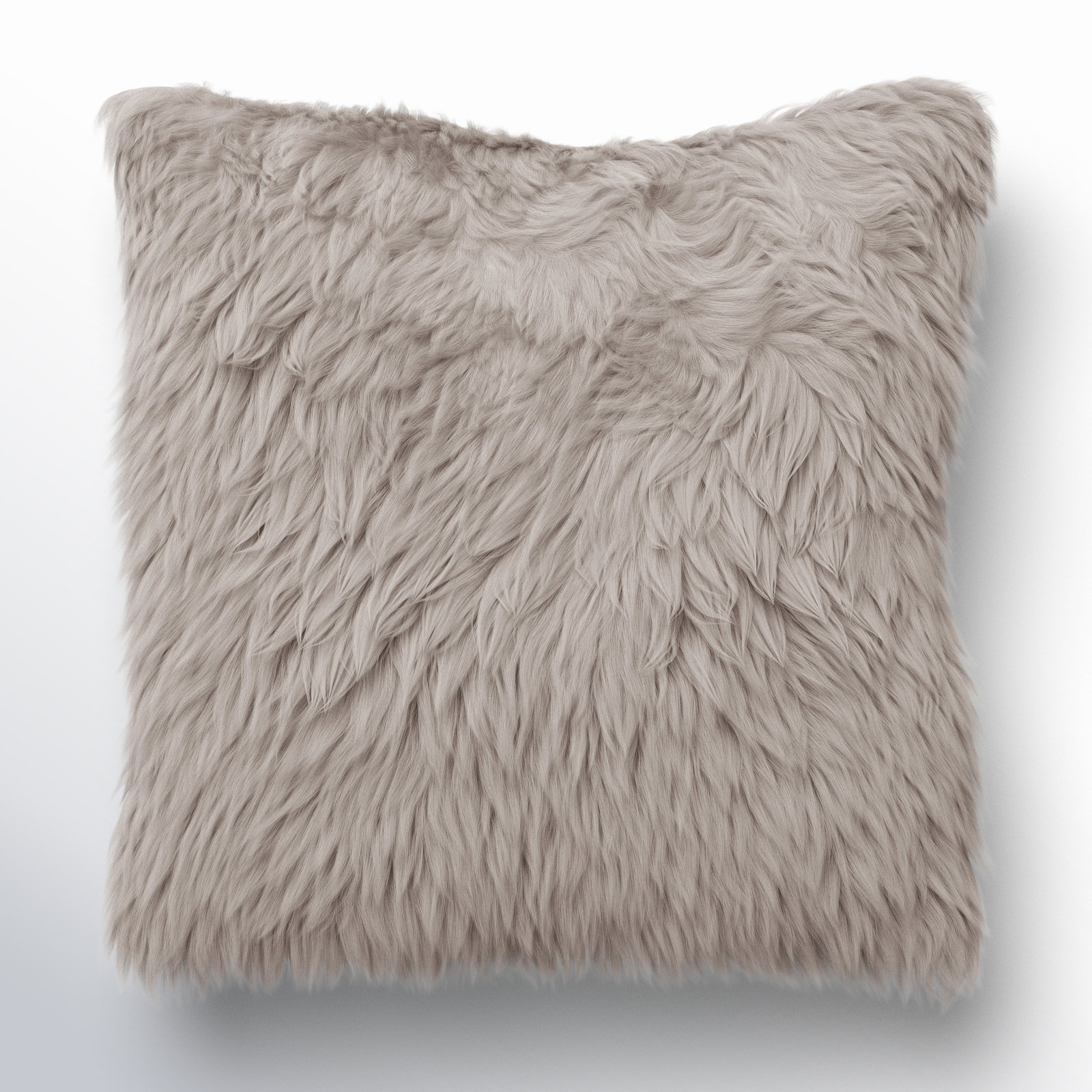 Lecia 20" x 20" Throw Pillow, Gray