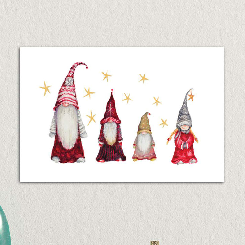 Gnome Family by Janice Gaynor - Wrapped Canvas Print, 66.04 cm H x 45.72 cm W x 1.91 cm D