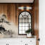 Applique murale moderne en cristal noir avec tige en verre transparent, finition en métal noir titane pour la chambre à coucher, le salon et l'éclairage de meuble-lavabo-1637101835