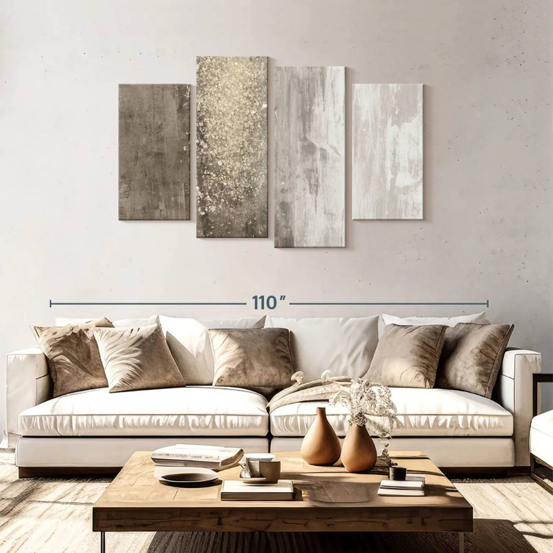 Avery Glitter Rain II, 48" H x 75" W
