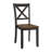 X-Back Farmhouse Wooden Kitchen Dining Chair in Black/Brown