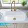 KRAUS Pintura™ 31 1/2-inch L 16 Gauge Undermount Single Bowl Enameled Steel Kitchen Sink in White
