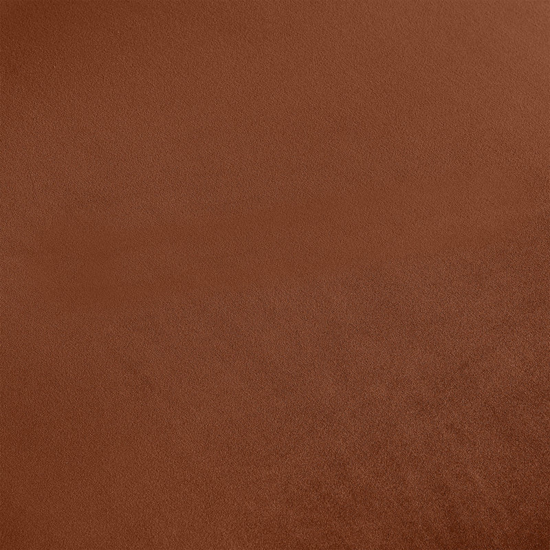 Chaise rembourrée en tissu performance velours Zarelle, Tissu de polyester cognac