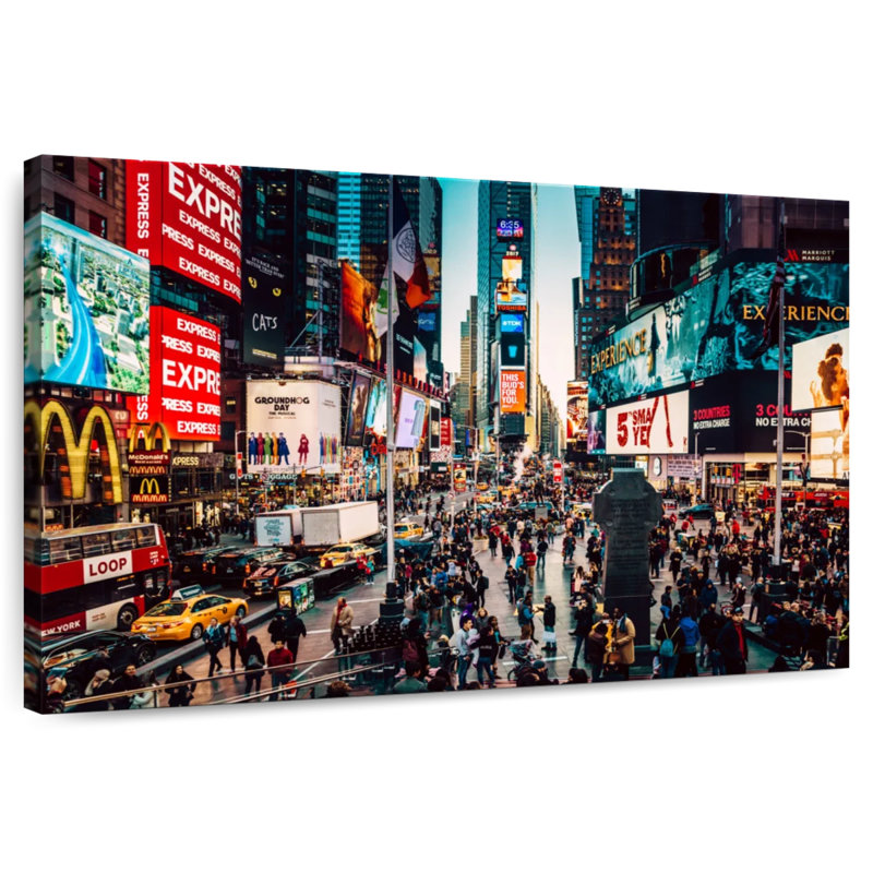 Ravi Iconic Times Square, 34" H x 51" W