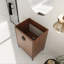 Meuble-lavabo simple 24 po - autoportant avec portes à fermeture en douceur