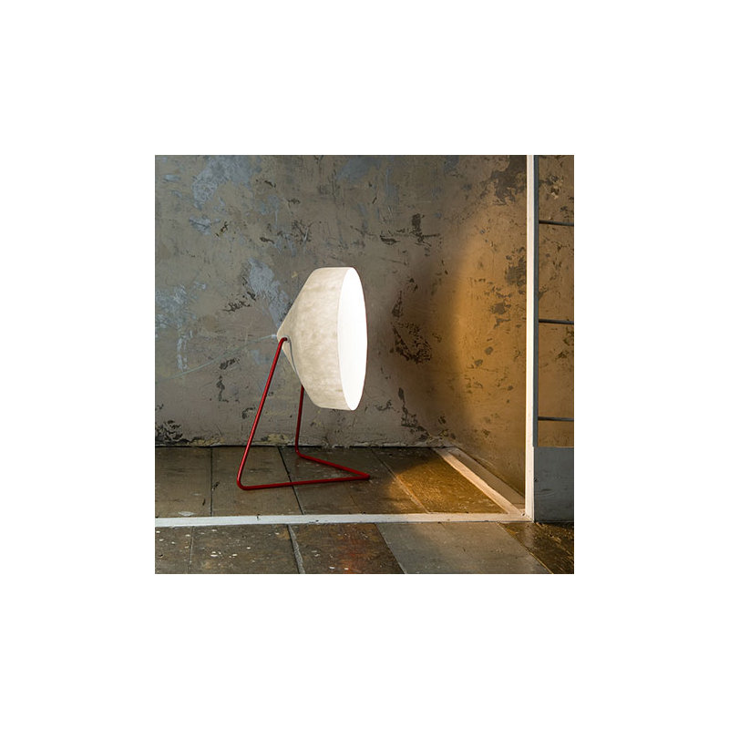 41cm Novelty Floor Lamp with Outlet, White/Red