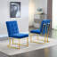 Chaise de salle à manger rembourrée en velours Kushma-1816026650-1816026653