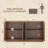 Designer Modern Textured 59'' Three-dimensional Relief Sideboard（set Of 2）-1487481780