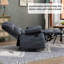 Grand fauteuil inclinable manuel en tissu pour le salon-1224984707