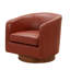 Chaise pivotante en cuir et cuir Tessa-590468038